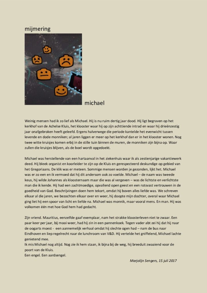 thumbnail of Mijmering 101 Michael 15-07-2017