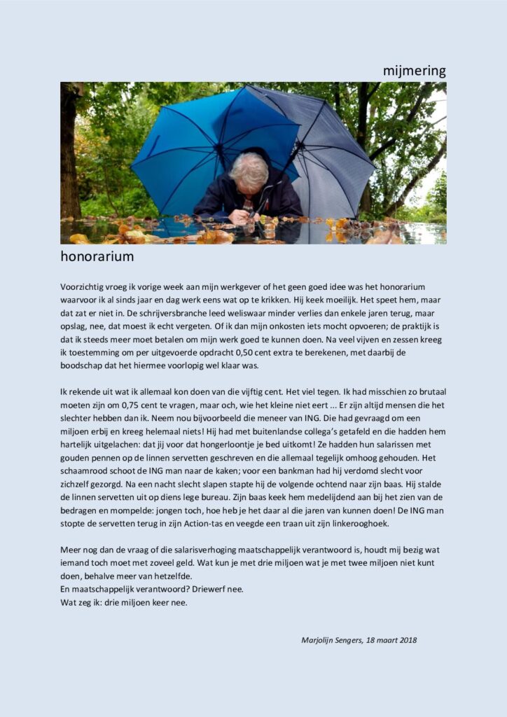 thumbnail of Mijmering 118 Honorarium 18-03-2018