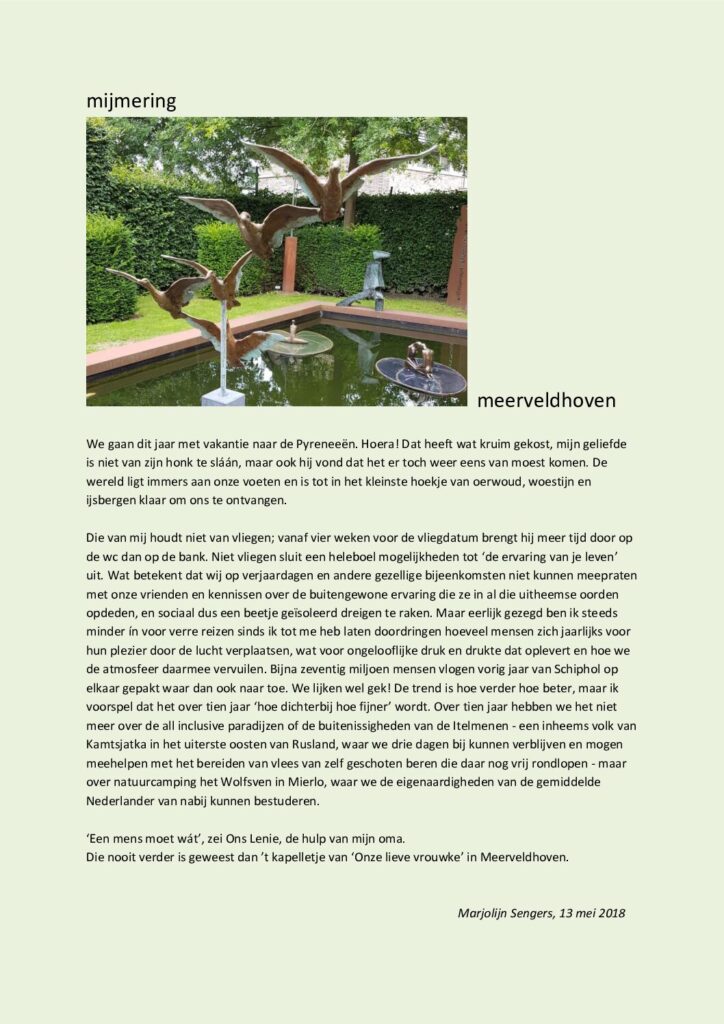 thumbnail of Mijmering 122 Meerveldhoven 13-05-2018