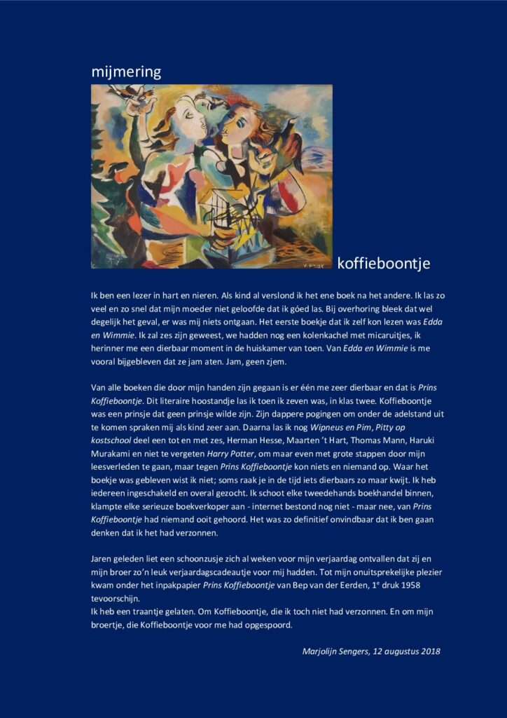 thumbnail of Mijmering 127 Koffieboontje 12-08-2018