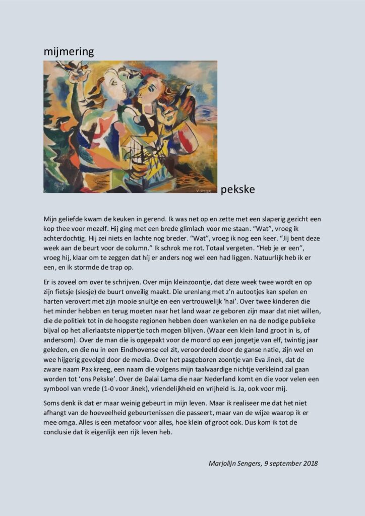 thumbnail of Mijmering 129 Pekske 09-09-2018