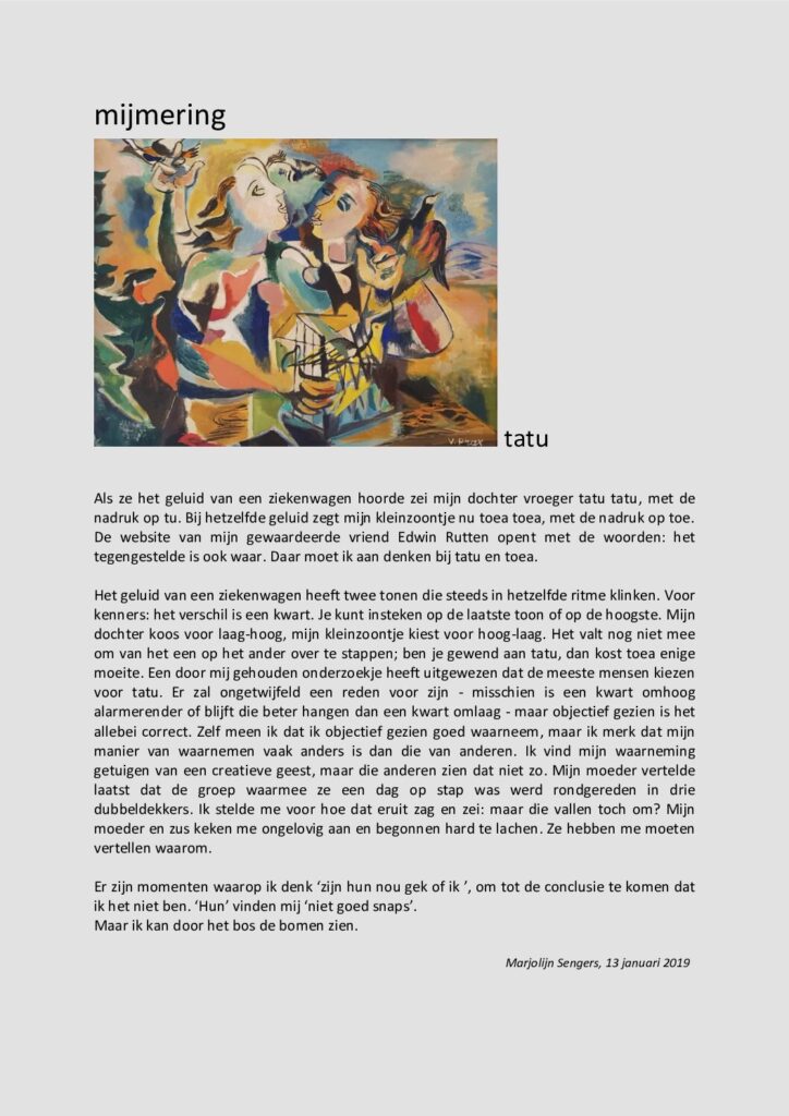 thumbnail of Mijmering 139 Tatu 13-01-2019