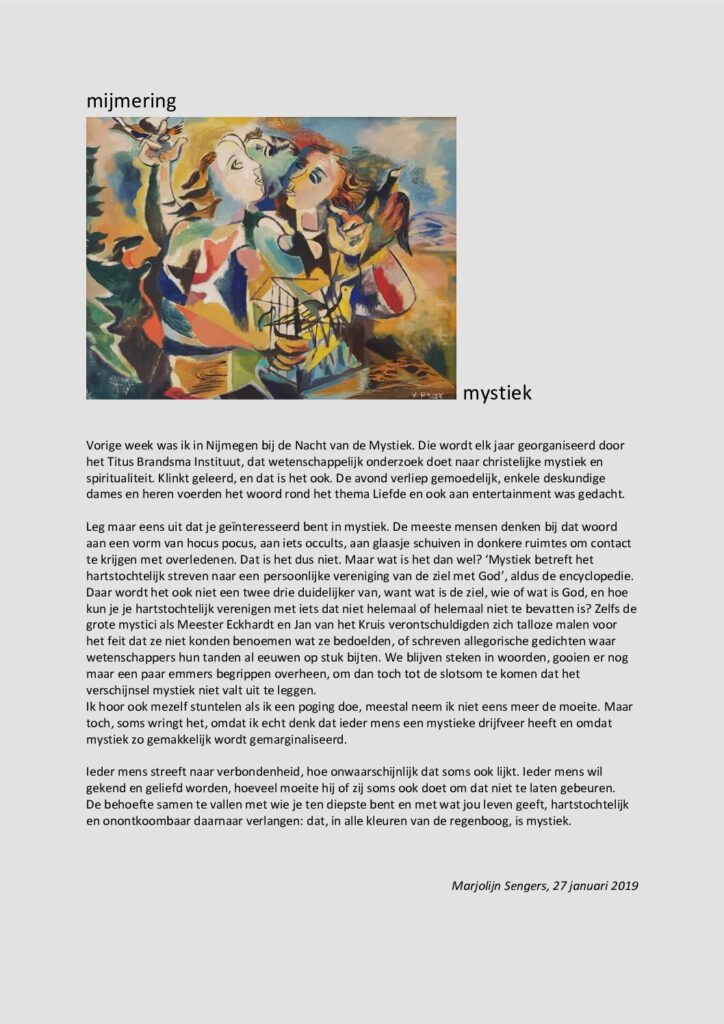 thumbnail of Mijmering 140 Mystiek 27-01-2019