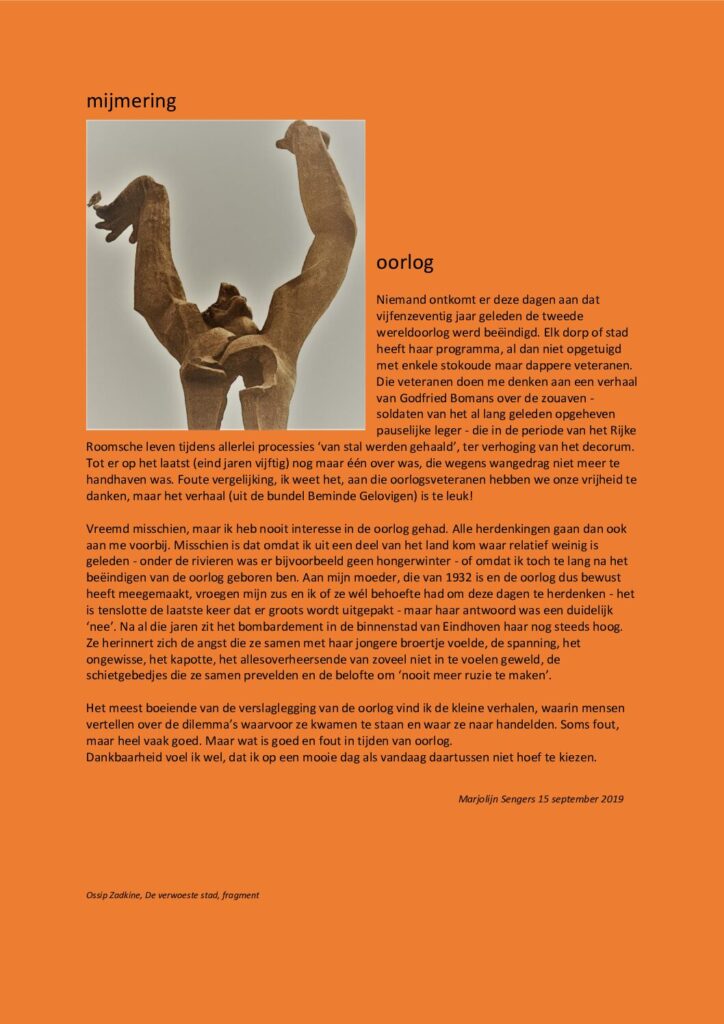 thumbnail of Mijmering 155 Oorlog