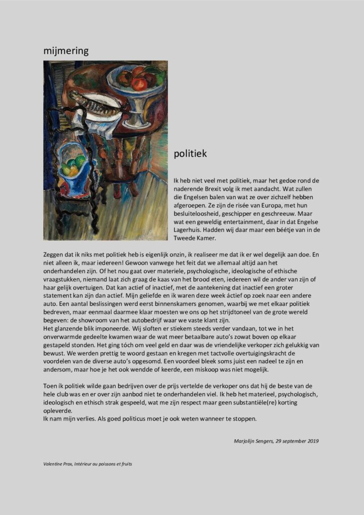 thumbnail of Mijmering 156 Politiek 29-09-2019