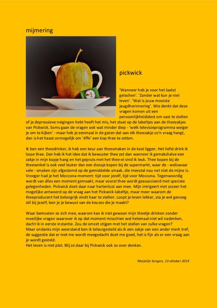 thumbnail of Mijmering 157 Pickwick 13-10-2019