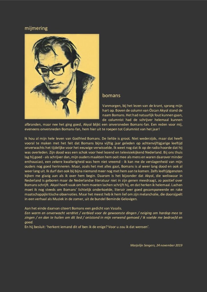 thumbnail of Mijmering 160 Bomans 24-11-2019