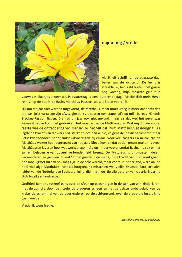 thumbnail of Mijmering 170 Vrede 12-04-2020