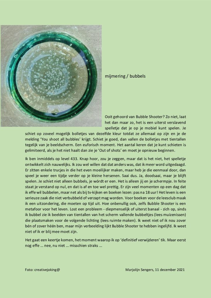 thumbnail of Mijmering 214 Bubbels 12-12-2021