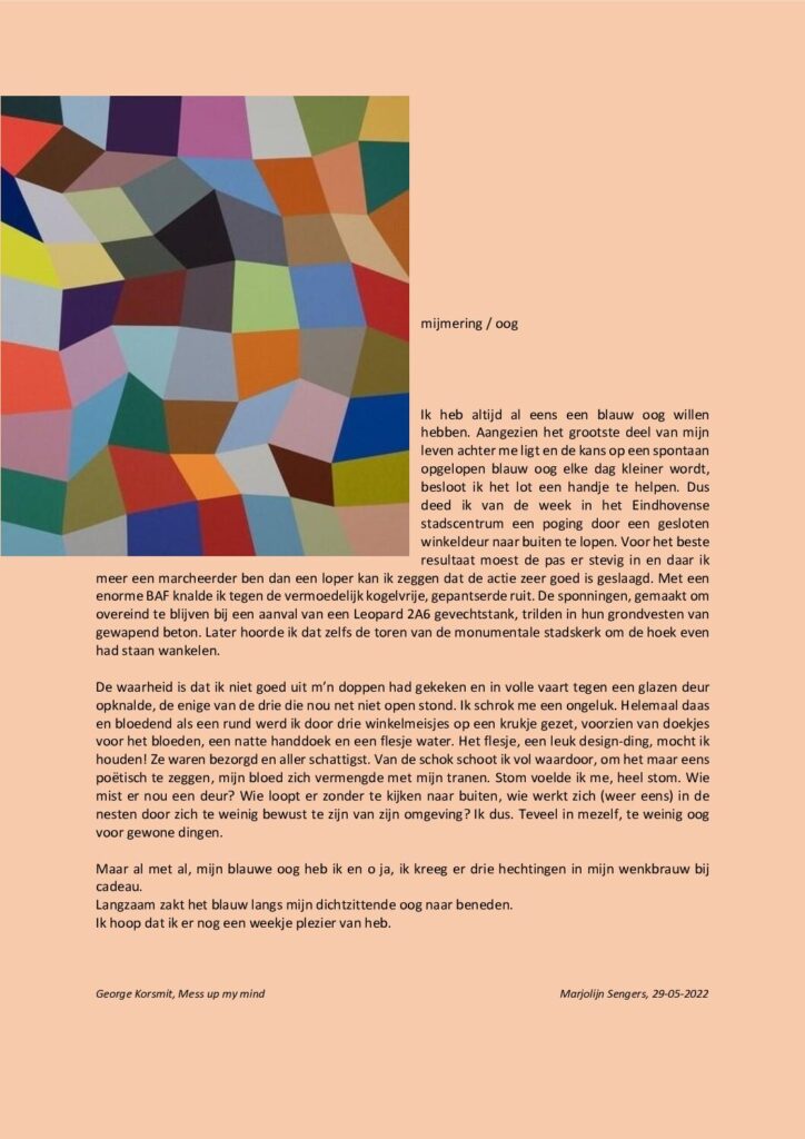 thumbnail of Mijmering 226 Blauw oog 29-05-2022