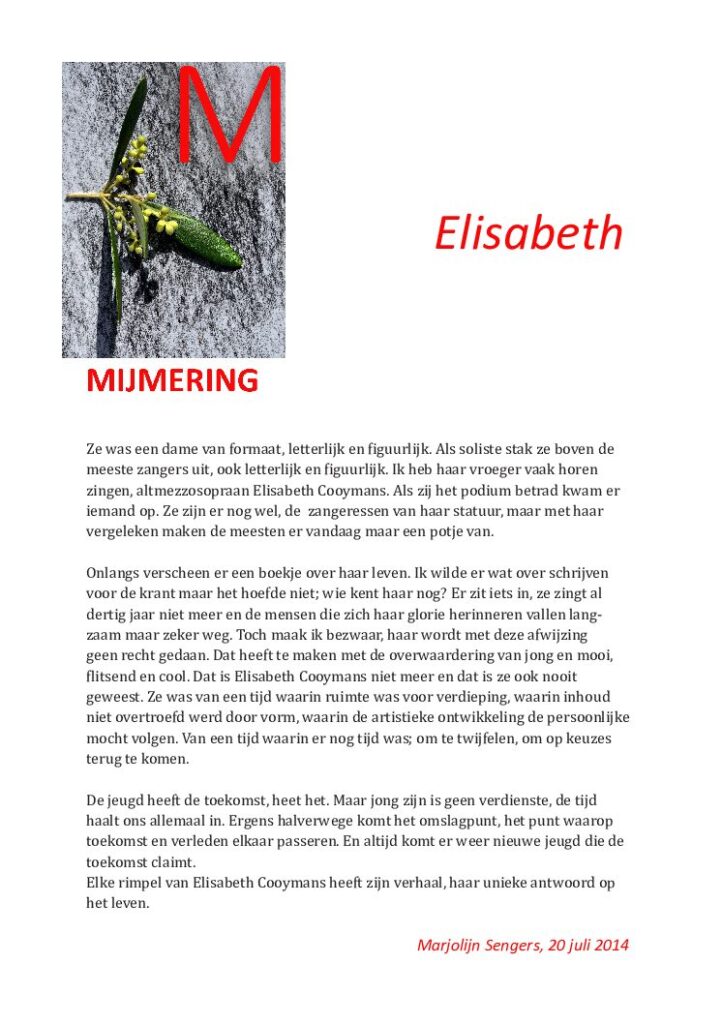 thumbnail of Mijmering 24 Elisabeth 20-07-2014