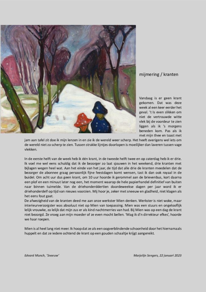 thumbnail of Mijmering 243 Krant, 22-01-2023