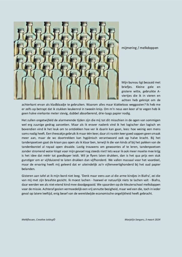 thumbnail of Mijmering 273 Melkdoppen 3-03-2024
