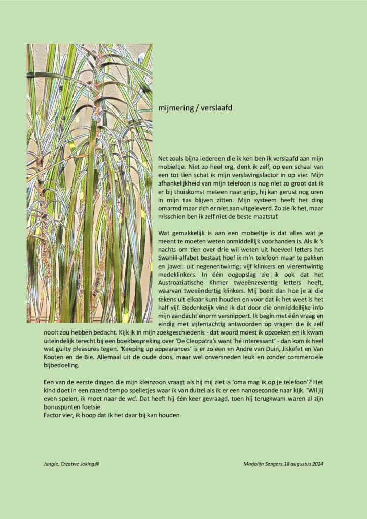 thumbnail of Mijmering 284 Verslaafd 18-08-2024