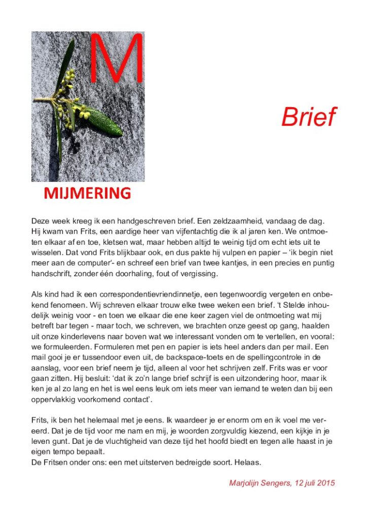 thumbnail of Mijmering 49 Brief 12-07-2015