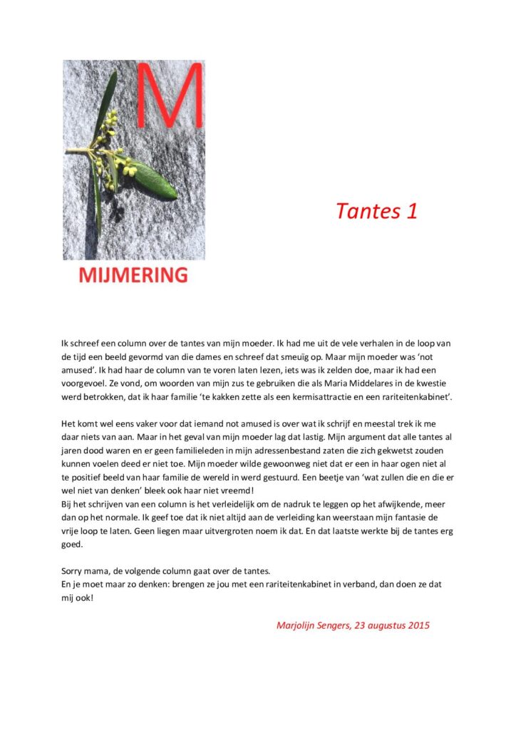 thumbnail of Mijmering 52 Tantes 1 – 23-08-2015