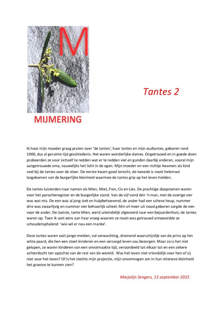 thumbnail of Mijmering 53 Tantes 2 13-09-2015