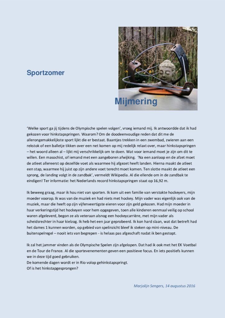 thumbnail of Mijmering 77 Sportzomer 14-08-2016