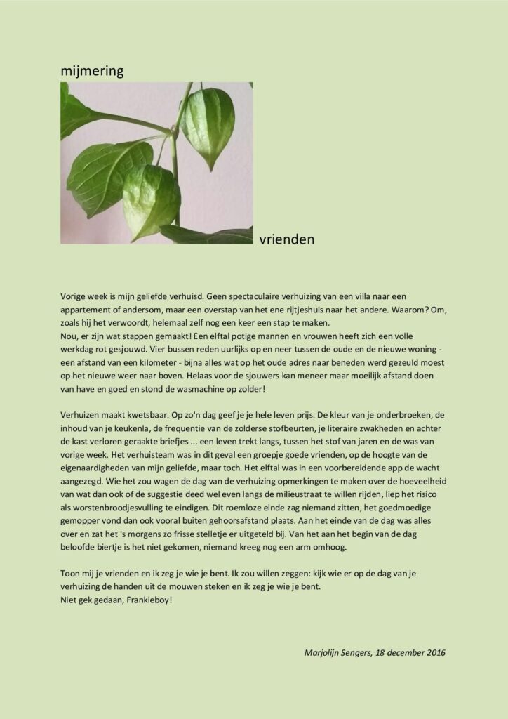 thumbnail of Mijmering 86 Vrienden 18-12-2016