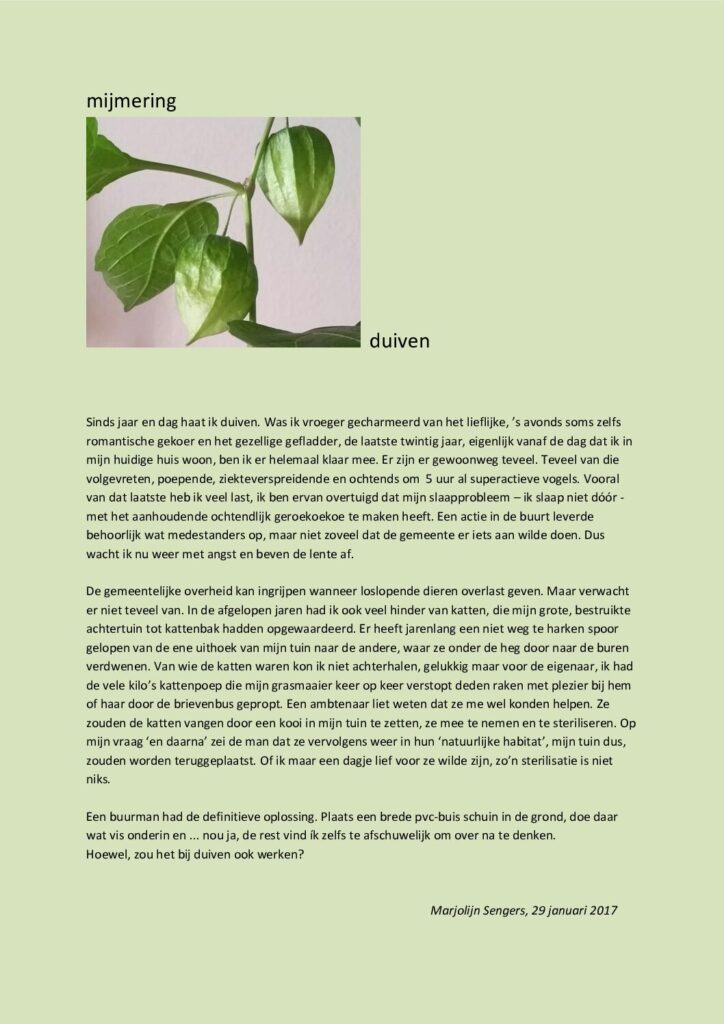 thumbnail of Mijmering 89 Duiven 29-01-2017