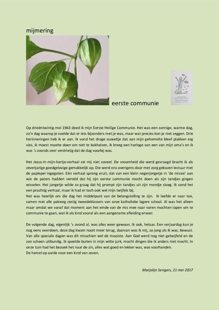 thumbnail of Mijmering 97 Eerste communie 21-05-2017