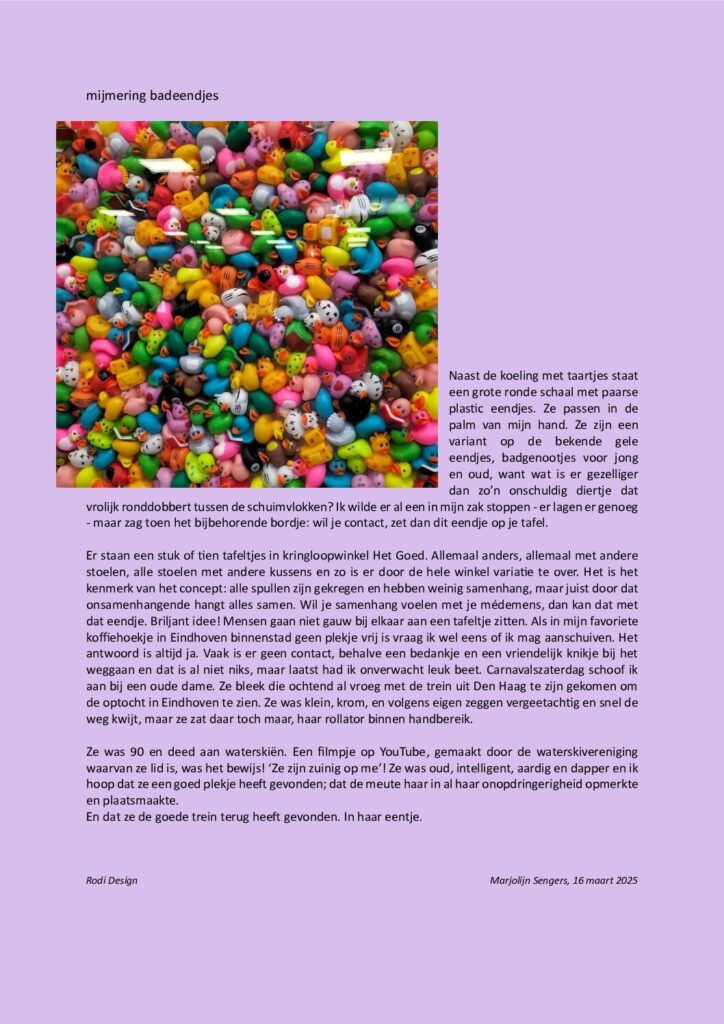 thumbnail of Mijmering 299 Eendjes 16-03-2025