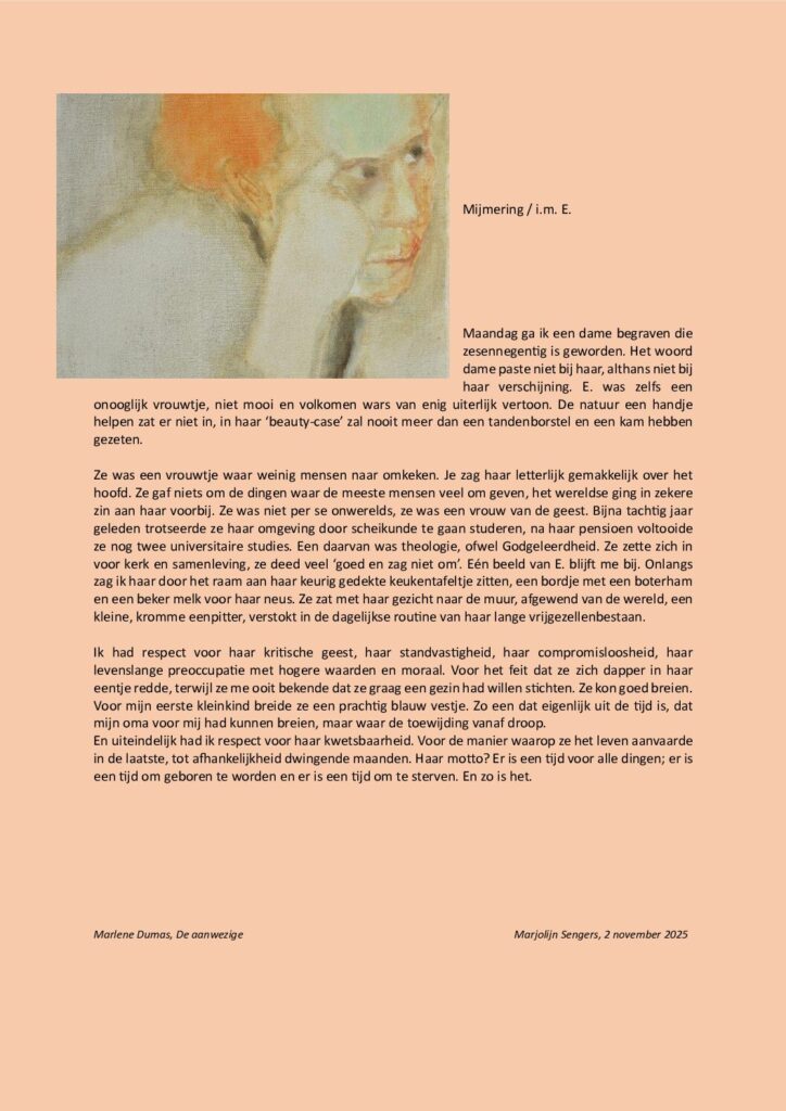 thumbnail of Mijmering 316 i.m. E. 02-11-2025